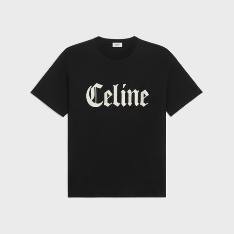 Celine Loose T-shirt Cotton Jersey Black M4