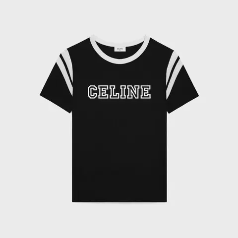 Celine Loose T-shirt In Cotton Jersey Black