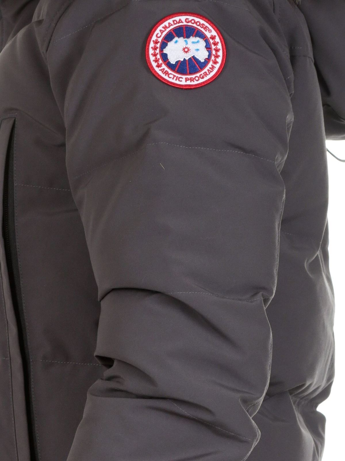 Canada Goose Grey Color With A Fur Trim Hood - Imagen 2