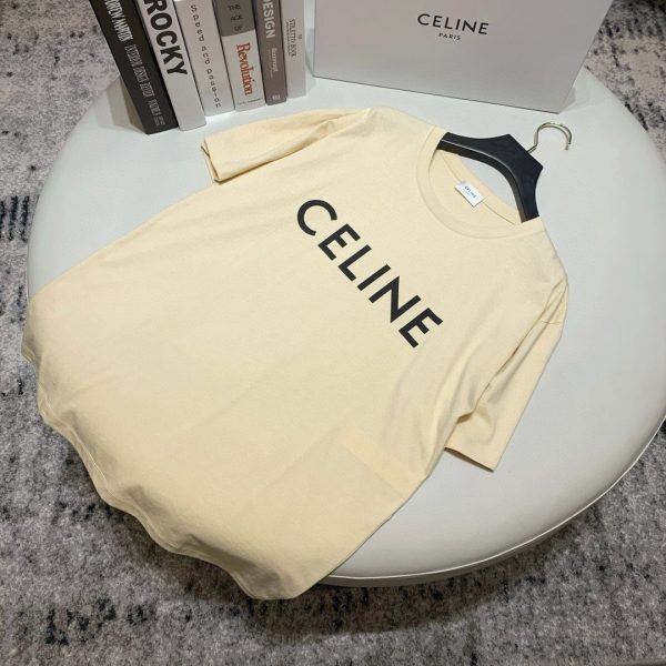 Celine T-Shirt Cream White