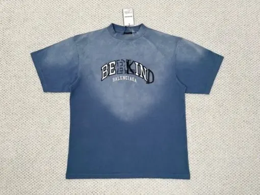 Balenciaga T-Shirt Fade Blue
