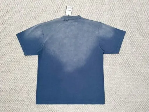 Balenciaga T-Shirt Fade Blue - Imagen 2