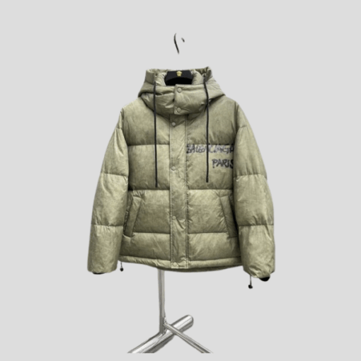 Balenciaga Down Jacket Black Grey Green