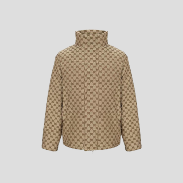 Balenciaga BB Logo Down Jacket Beige