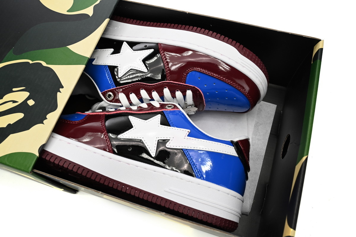Bape STA Low Baijiu red blue - Imagen 3