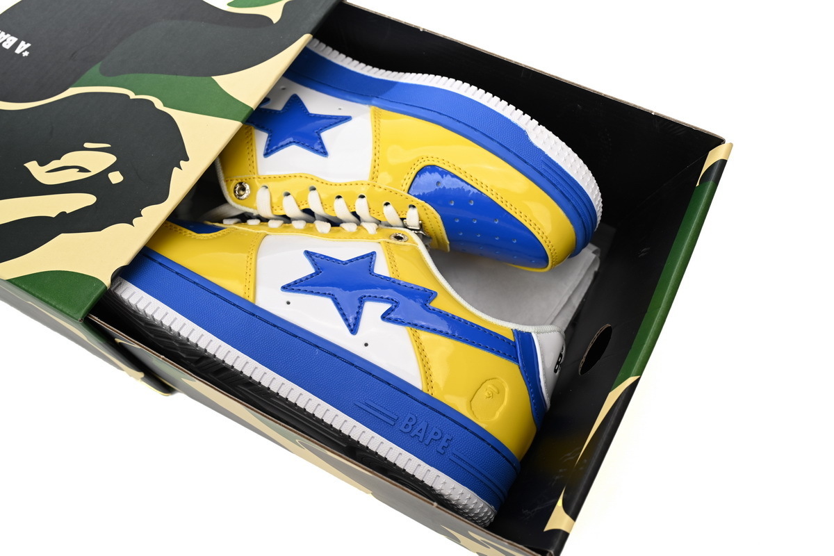 Bape STA Low White Baolan Yellow - Imagen 2