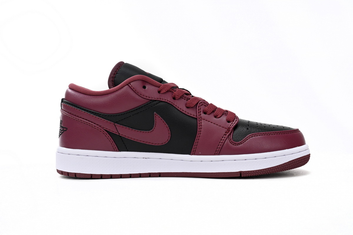 Air Jordan 1 Low Retro Black Red - Imagen 4