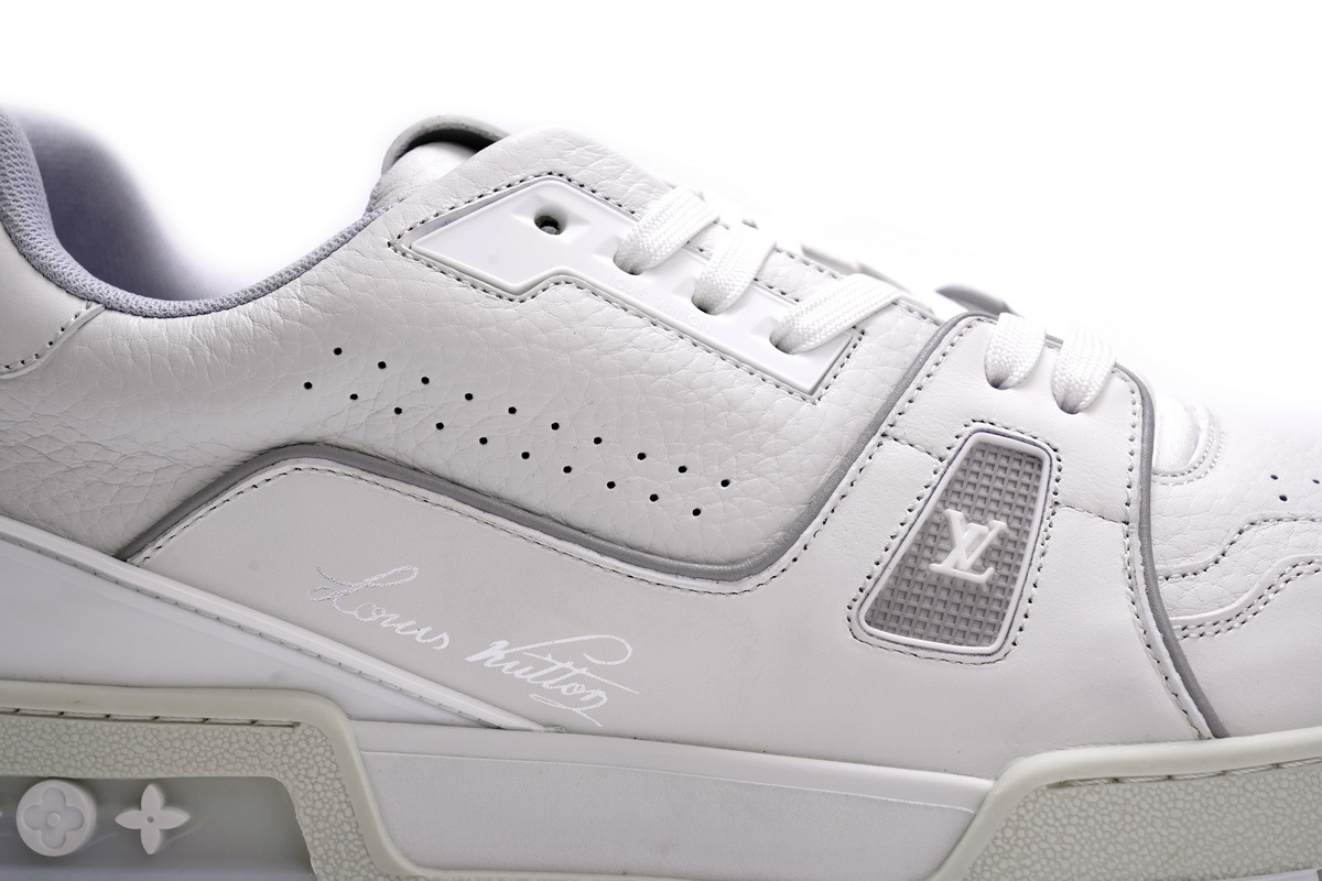Louis Vuitton Trainer White Litchi Pattern - Imagen 3