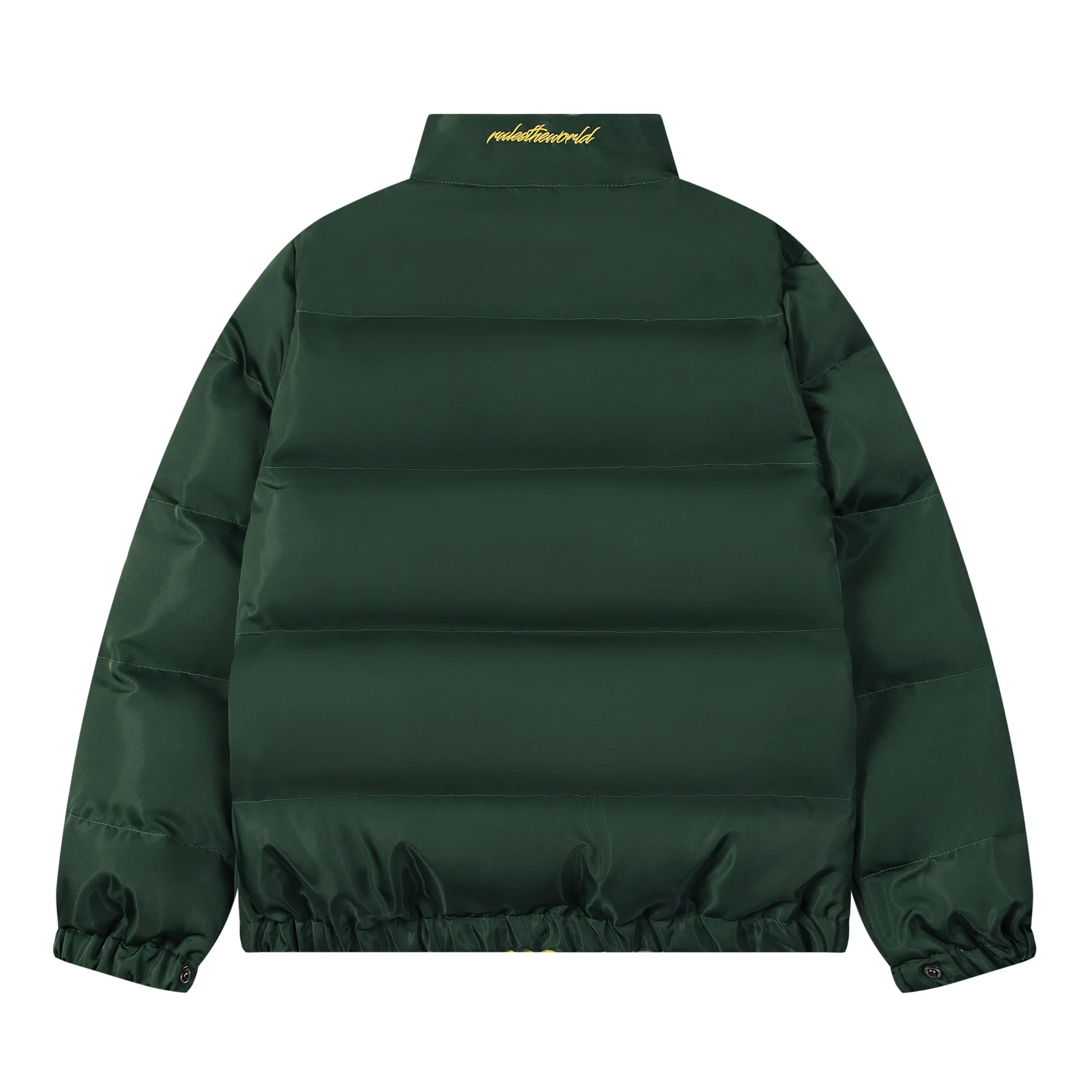 Corteiz Alcatraz Classic Hooded Down Puffer Jacket Green - Imagen 2
