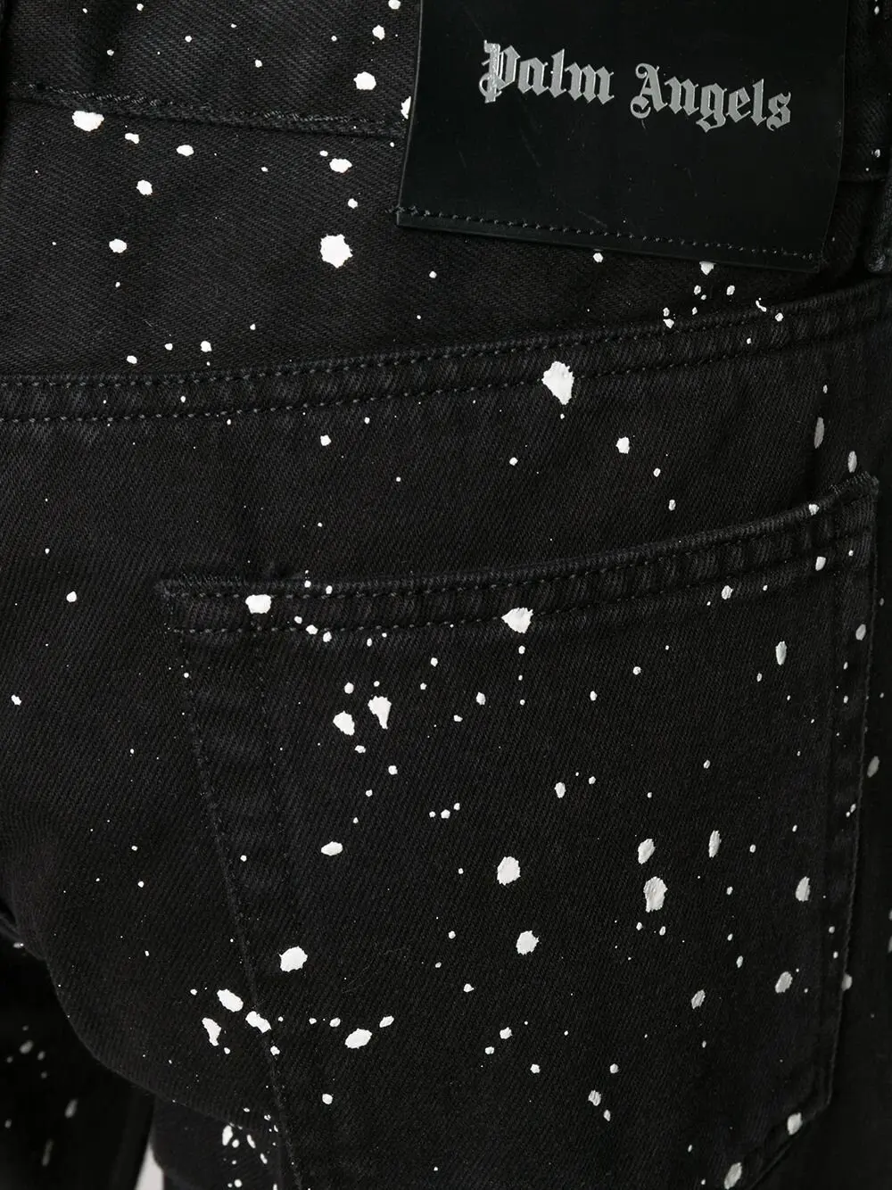 Palm Angels Cactus Print Jeans Black - Imagen 3