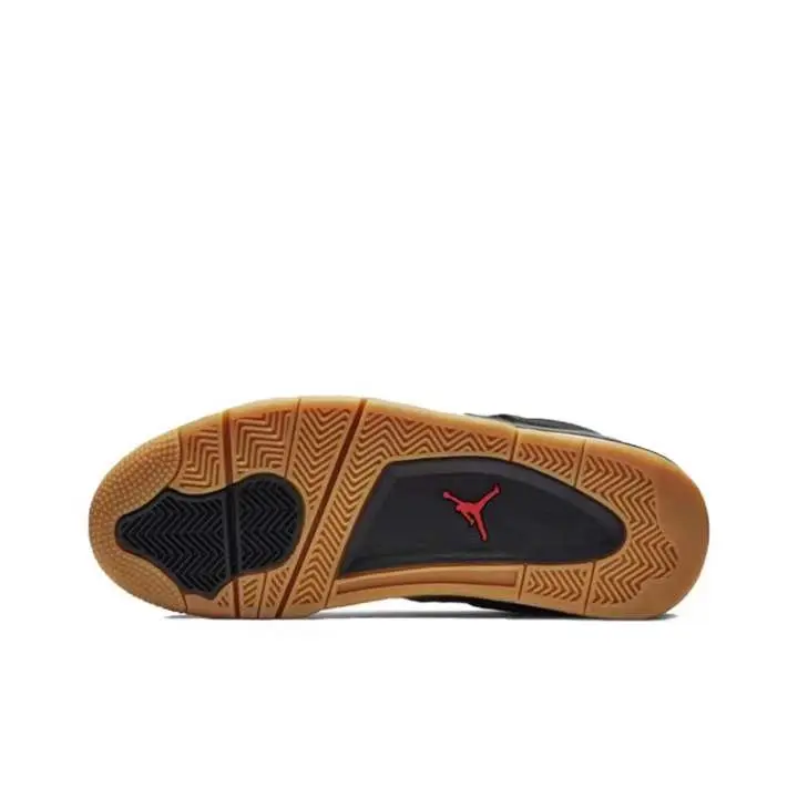 NIKE AIR JORDAN 4 BLACK (BROWN SOLE) - Imagen 4