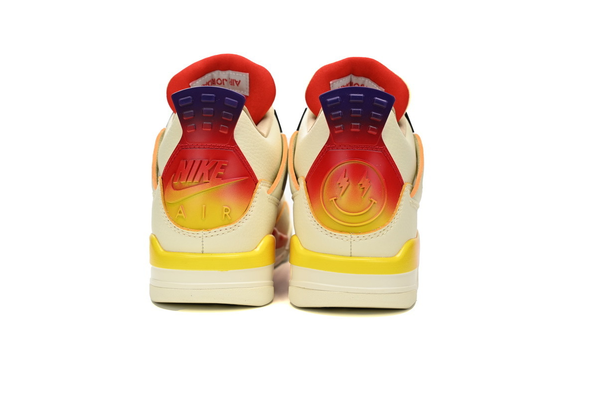 J Bailvin x Air Jordan 4 White Blue Red - Imagen 2