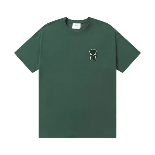 Ami Paris T-Shirt Cream Green