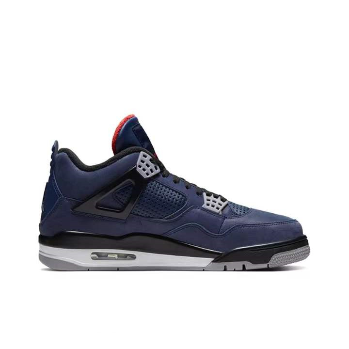 NIKE AIR JORDAN 4 BLACK (BLUE DETAILS) - Imagen 3