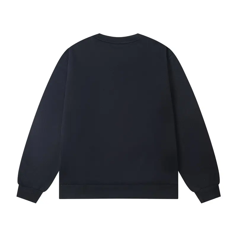 Corteiz Alcatraz Classic Letter Logo Print Casual Fleece Sweatshirt Black - Imagen 2