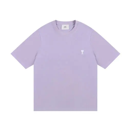 AMI Paris Cropped T-Shirt Pink