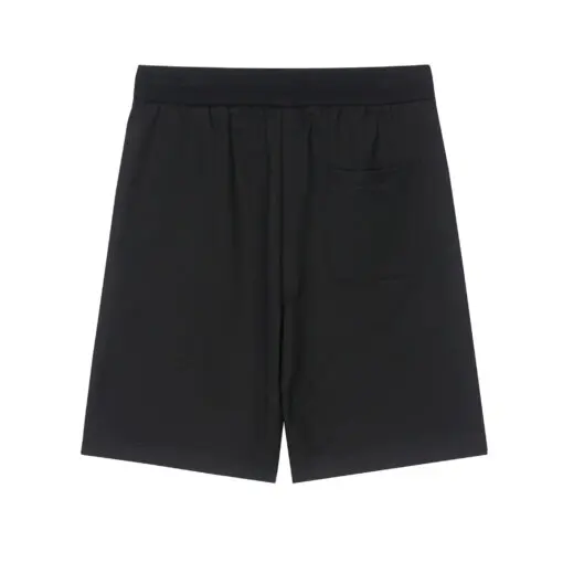 Balenciaga Shorts Black With White Monogram - Imagen 2