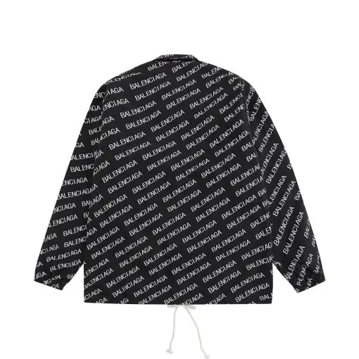 Balenciaga Bal Diagonal Large-Fit Shirt Black - Imagen 2