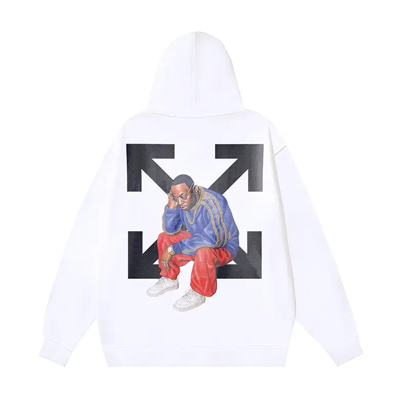 Off-White Hoodie White - Imagen 2