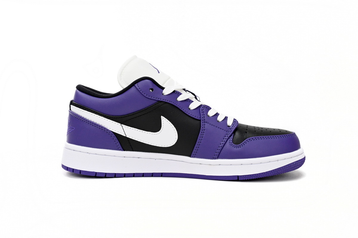 Air Jordan 1 Low Black Purple Splice - Imagen 3