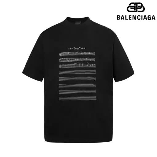 Balenciaga Music Angelo Badalamenti T Shirt Black - Imagen 2