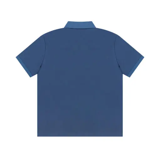 Ami Paris Polo T-Shirt Blue - Imagen 2