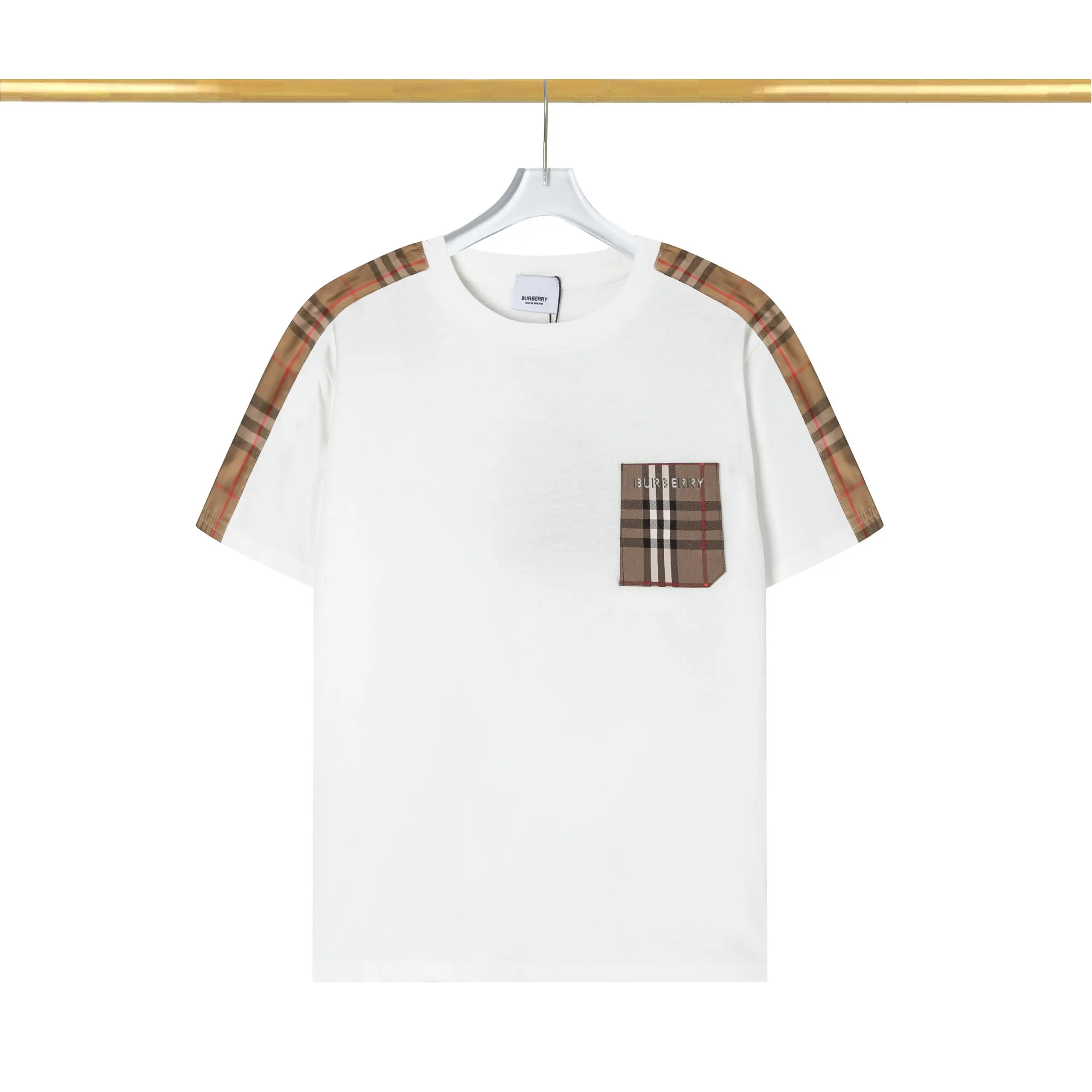 Burberry Check Pocket T-shirt White