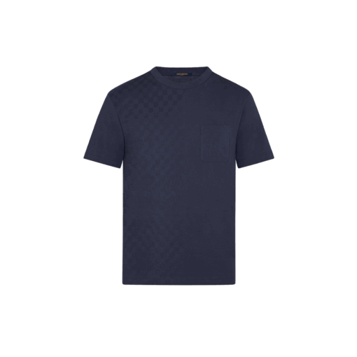 LV Half Damier Pocket T-Shirt Dark Night Blue