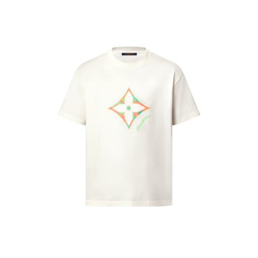 LV Monogram Flower 3D Gradient Print T-Shirt