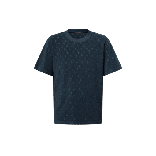 LV Monogram French Terry T-Shirt Dark Navy