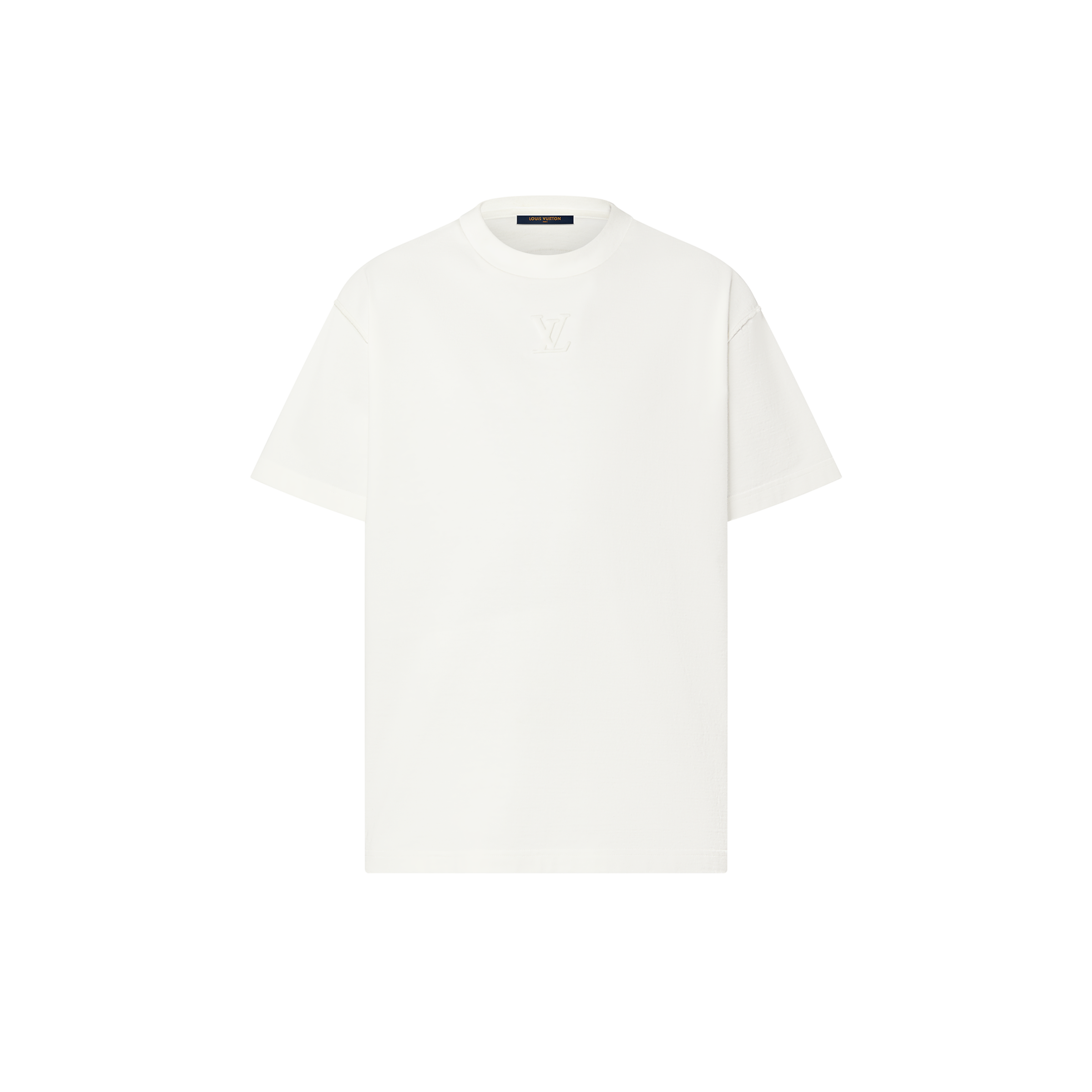 T-shirt with LV embossing Blanc Optique