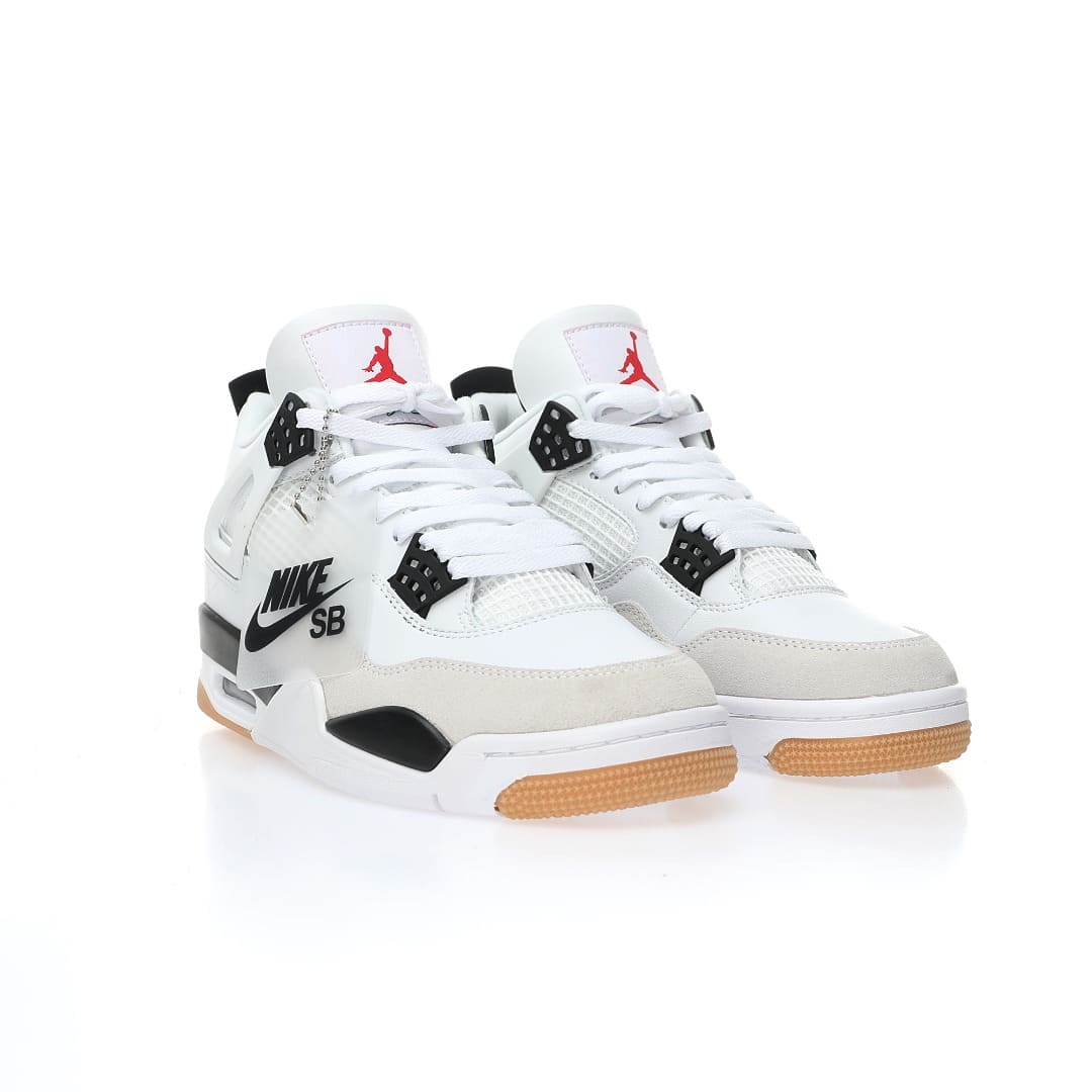 Nike SB x Air Jordan 4 Retro SP”Milk White/Black” - Imagen 2