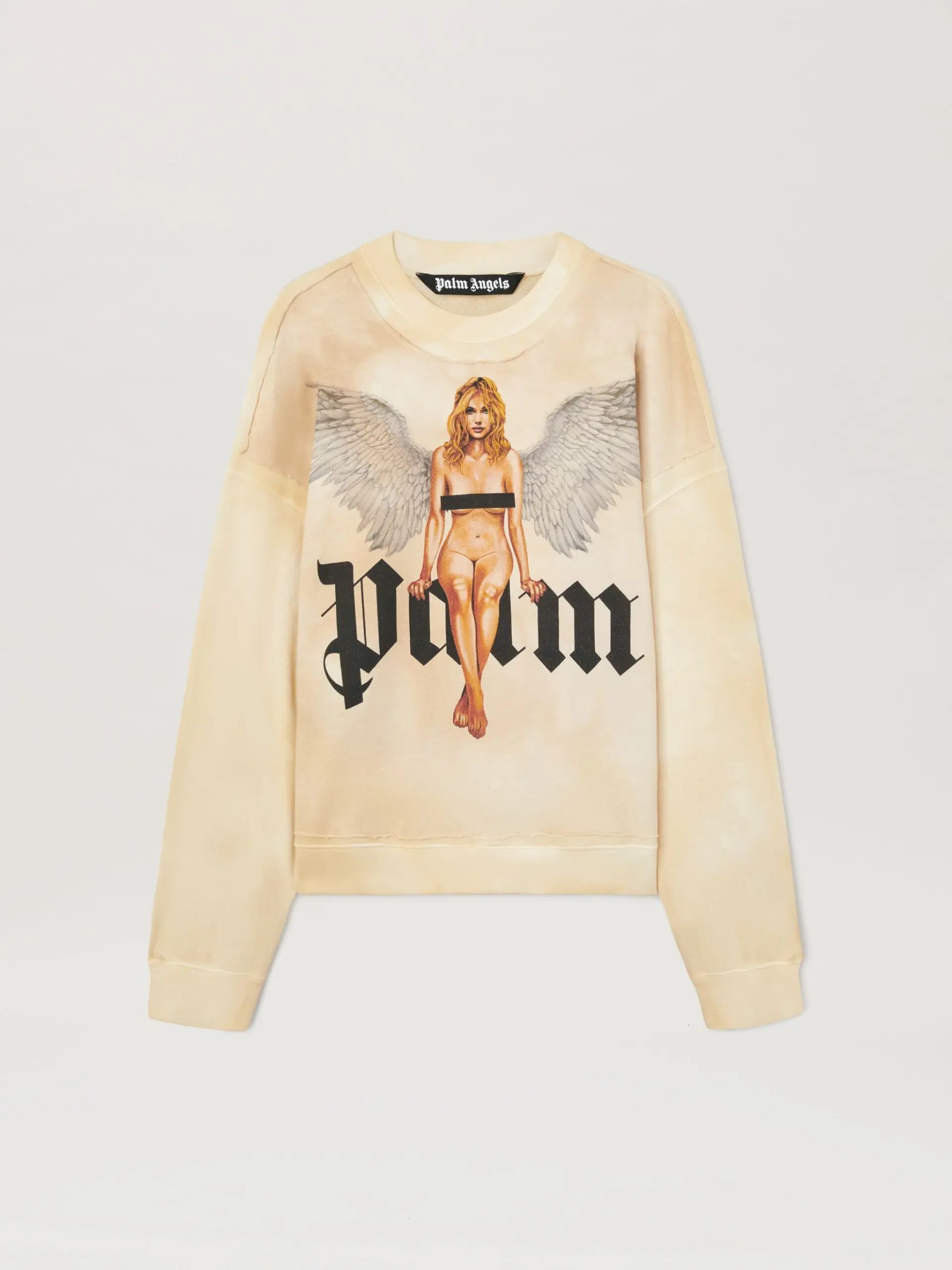 Palm Angels Pin Up Sweatshirt IVORY – BLACK