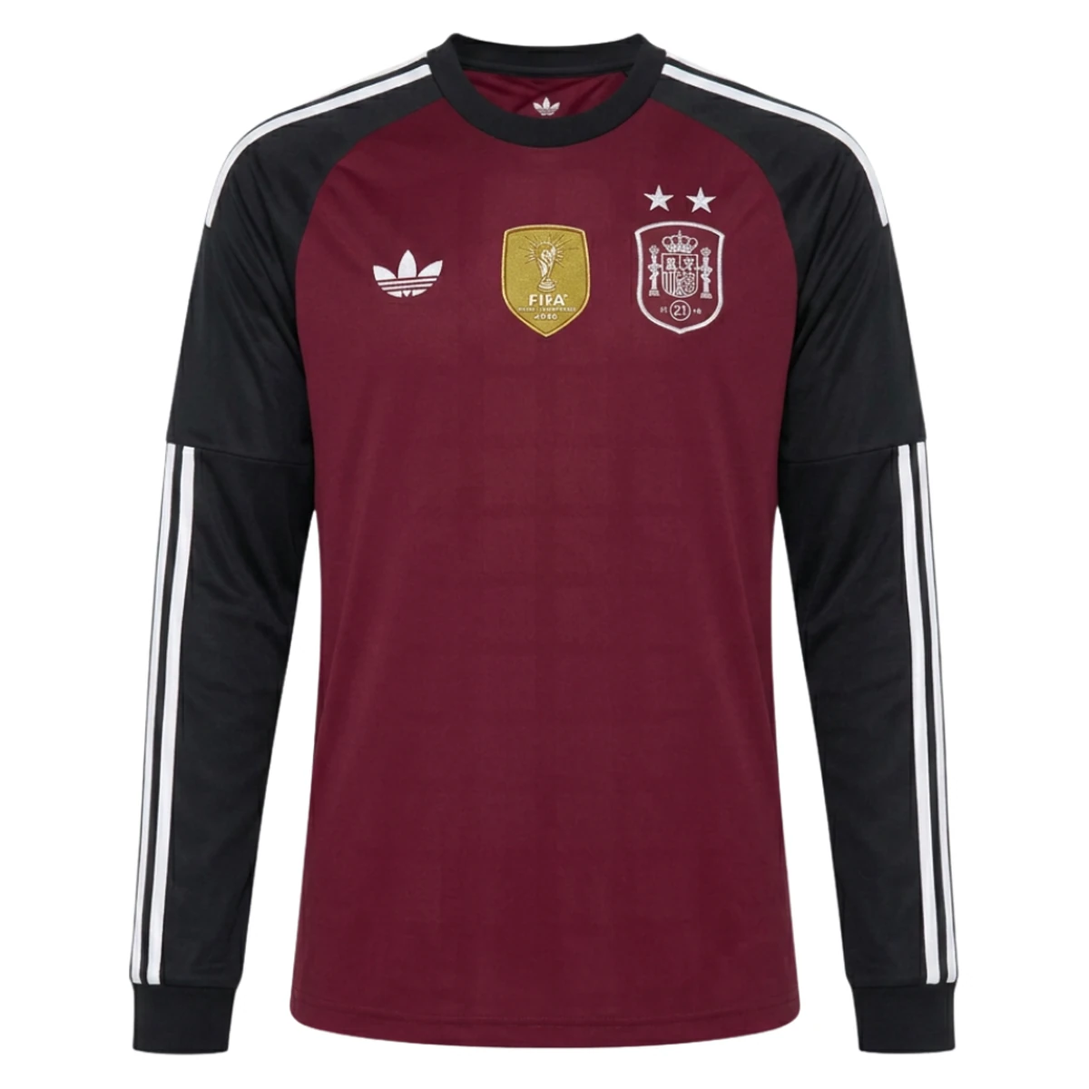 Camiseta España 2026 2ª Equipación Portero Manga larga Parche Campeón del Mundo